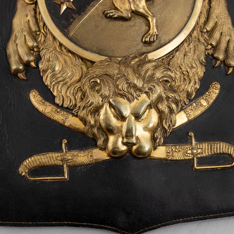 Sabre pouch, model 1797 for an officer in the Västgöta Dragoons.