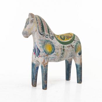 Dala horse, folk art, attributed to Karin Nisser, circa 1910.