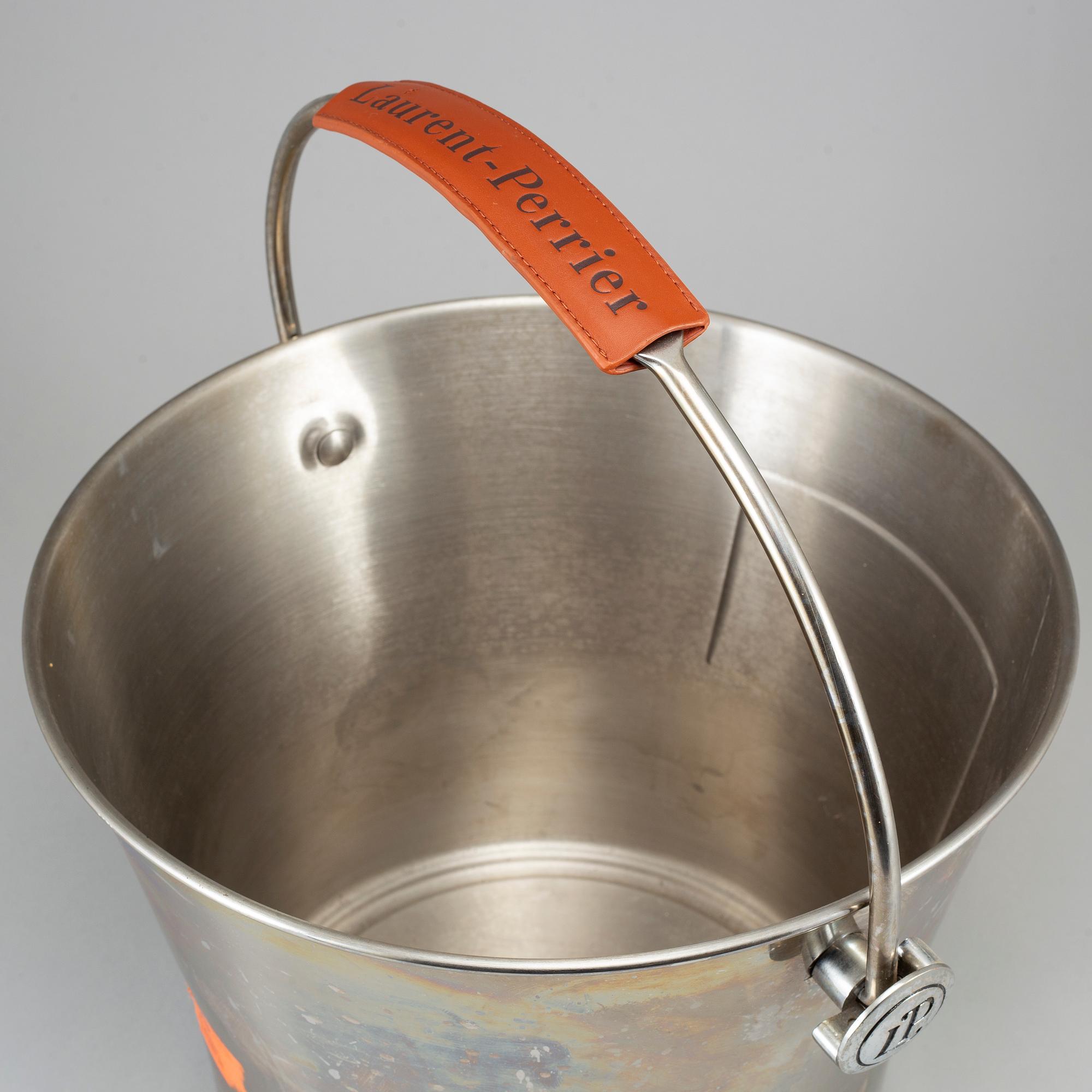 A Laurent-Perrier steel wine cooler, 20th century.