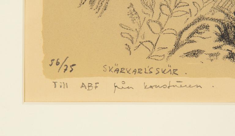 Roland Svensson, 2 litografier, signerade och numrerade.