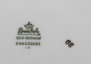 TE- och KAFFESERVIS, ca 45 delar, porslin, "Sanssouci", Rosenthal.