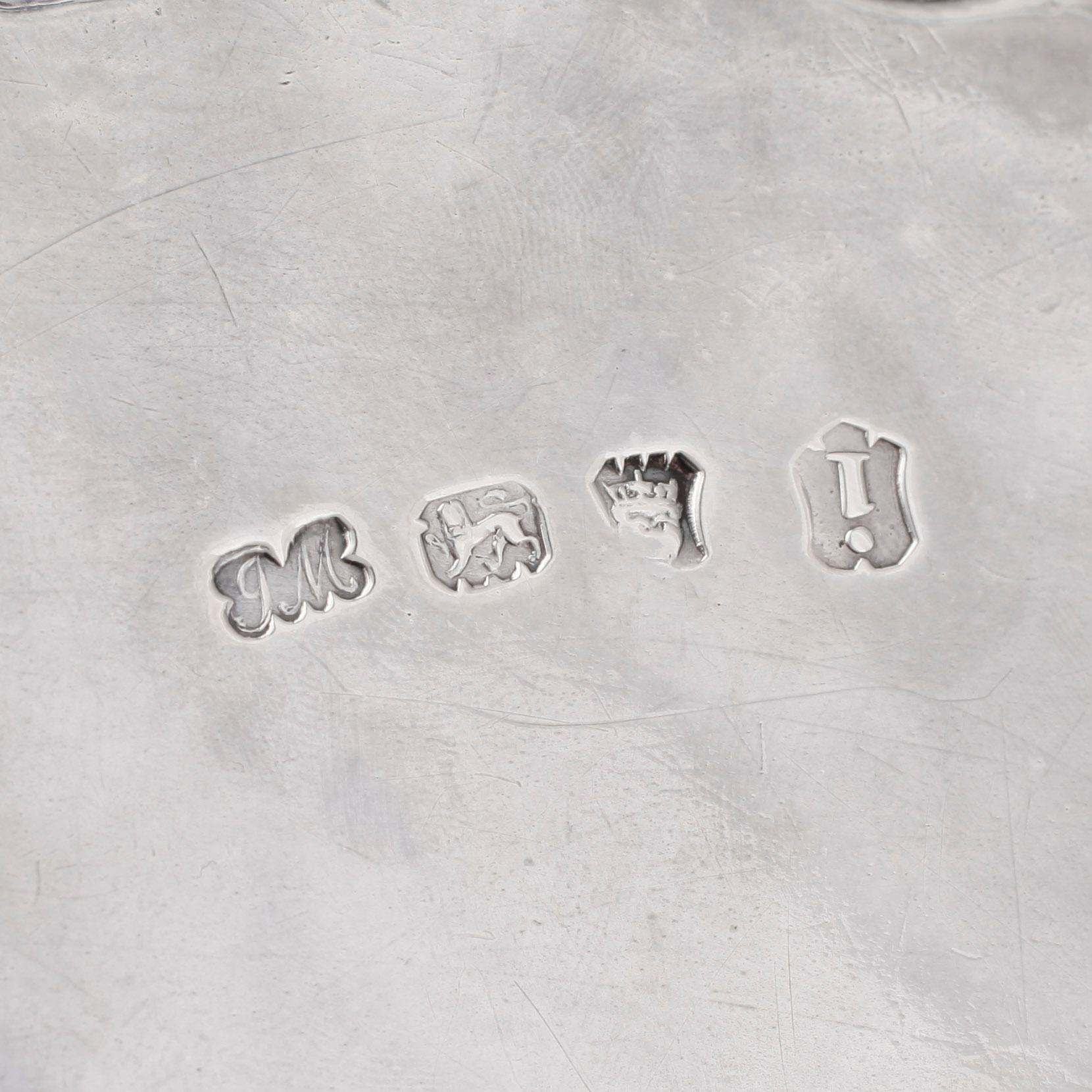 SALVER, silver, rokoko, 1744-45. Totalvikt ca 507 gram.