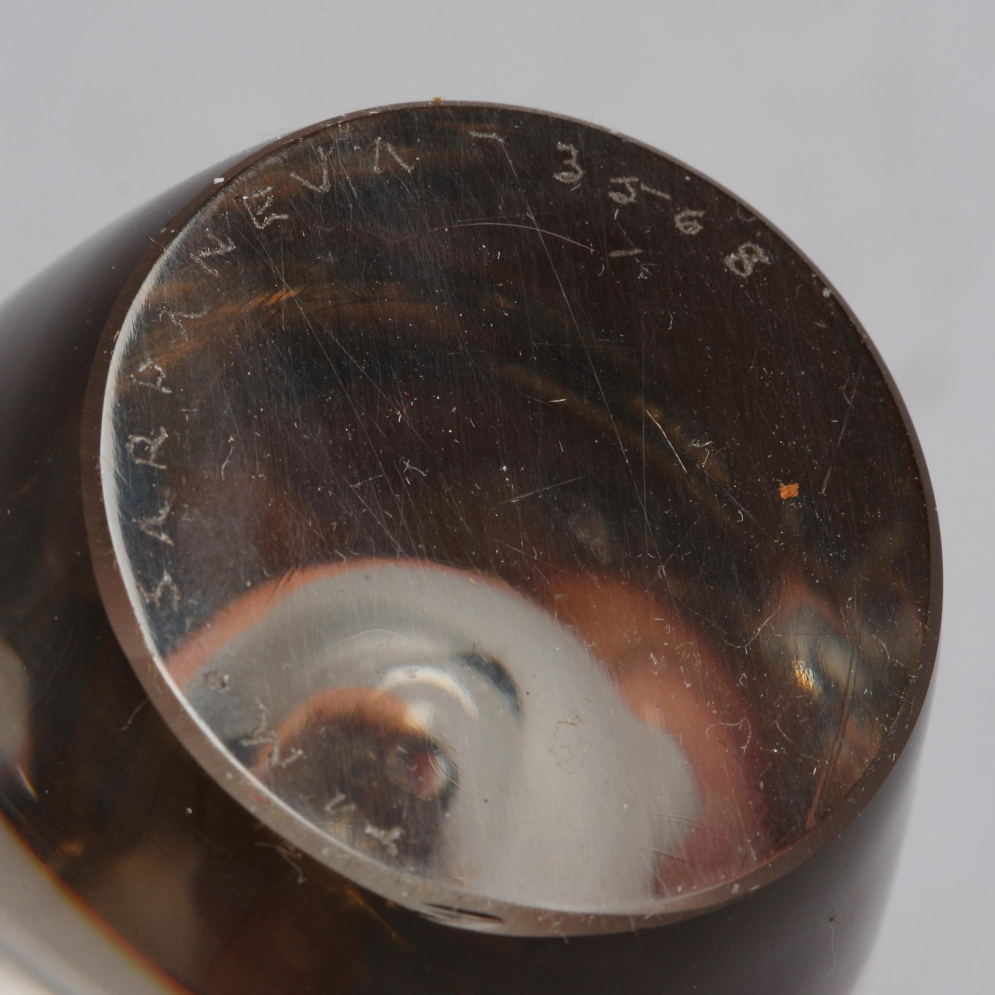 SKULPTUR, glas, Timo Sarpaneva, Iittala. Sign.