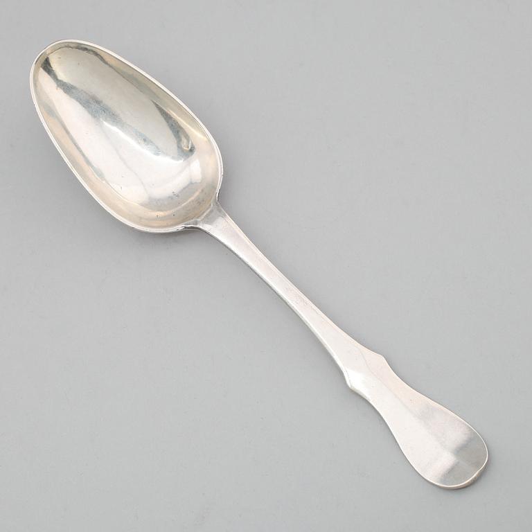 MATSKED, silver, Niels Pihl, Köpenhamn 1778. Vikt ca 63 gram.