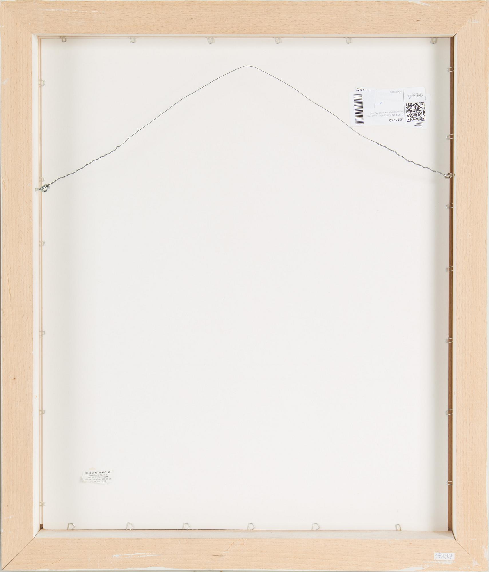 C GÖRAN KARLSSON, gouche, signed and dated -99.