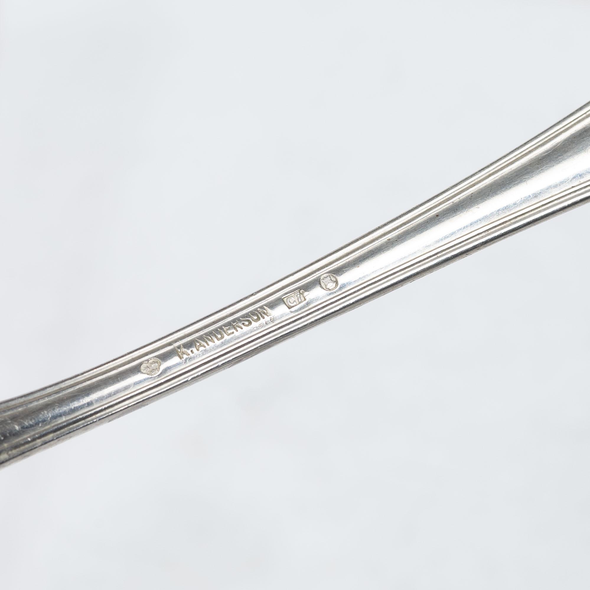 Cutlery, 30 pieces, silver, England and Sweden, including John Walton, Newcastle 1836.