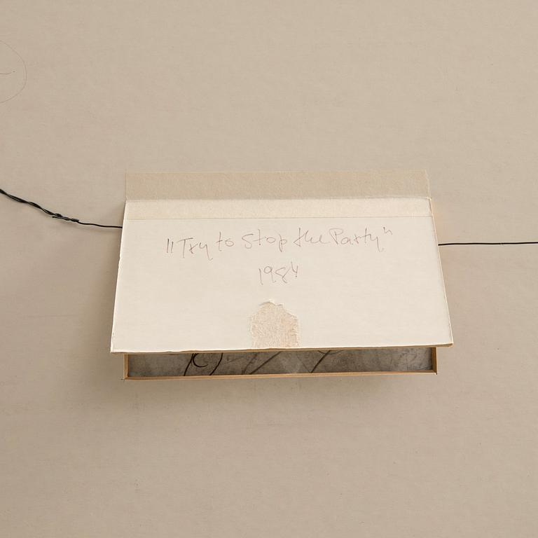 Joseph Nechvatal,  "Try to stop the party", 1984.