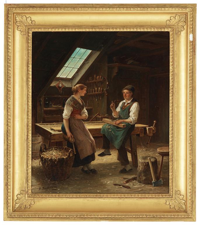 BENGT NORDENBERG, oil on canvas, signed B. Nordenberg and dated 1864.