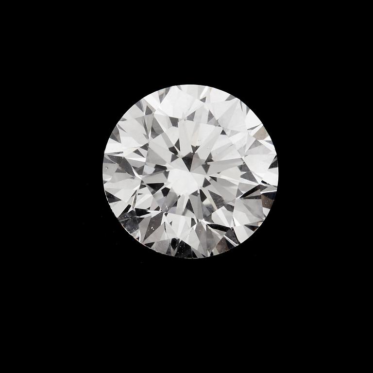 A brilliant cut diamond, 1.51 cts, E-F/VS according to IGI certtificate.