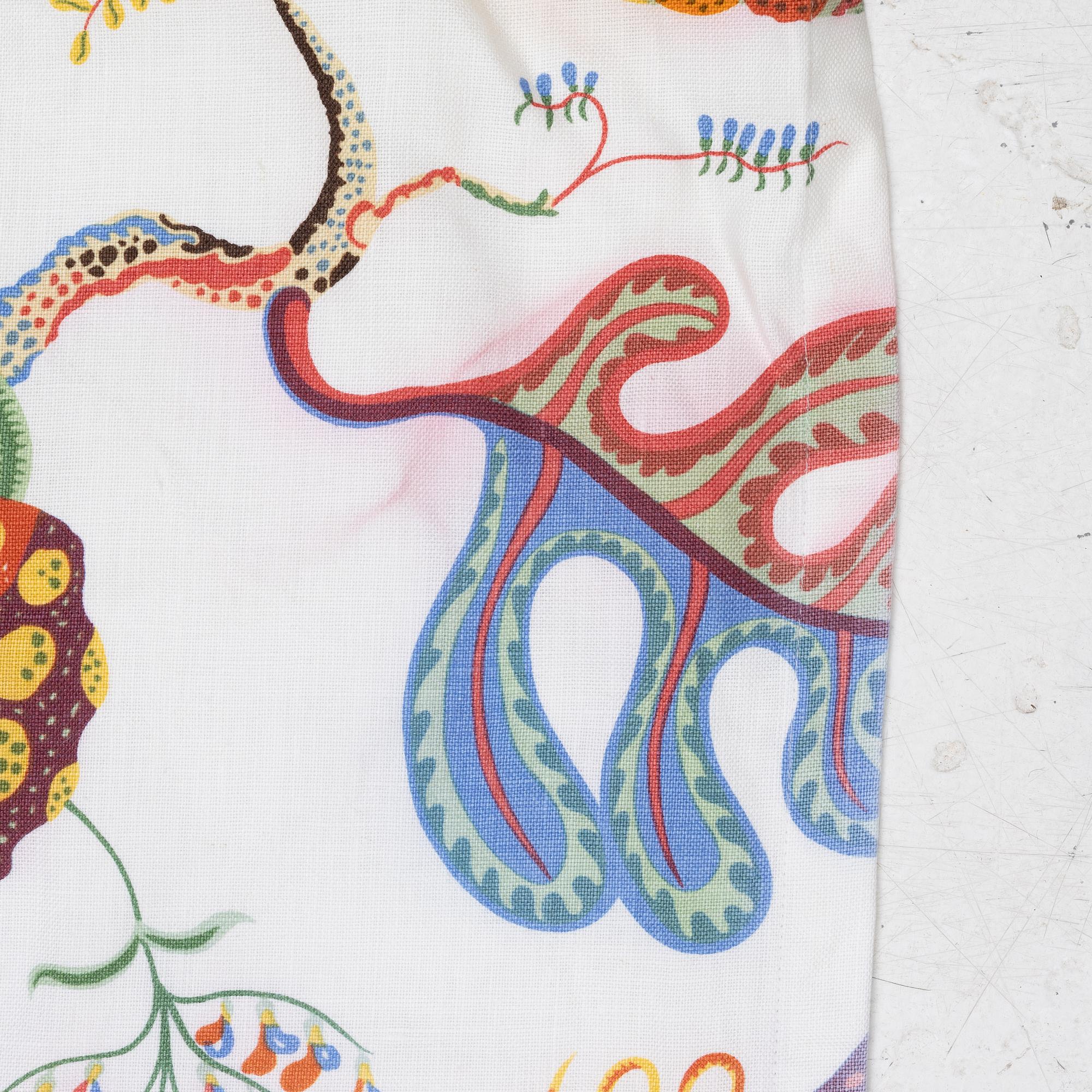 Josef Frank, a pair of 'Vegetable Tree' curtains, Svenskt Tenn.