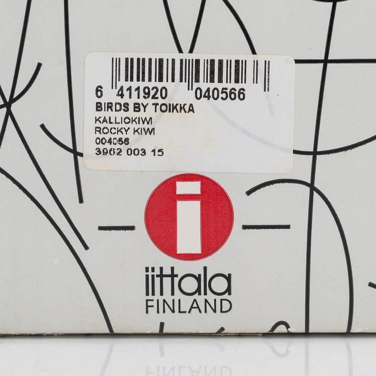 Oiva Toikka, glasfågel, signerad Oiva Toikka Nuutajärvi 950/5000.