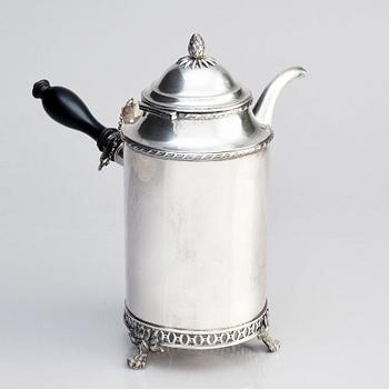 A Swedish silver coffee-pot, mark of Stephan Westerstråhle, Stockholm 1797.