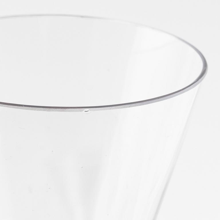 Spetsglas på hög fot, 8 st, 1900-tal.