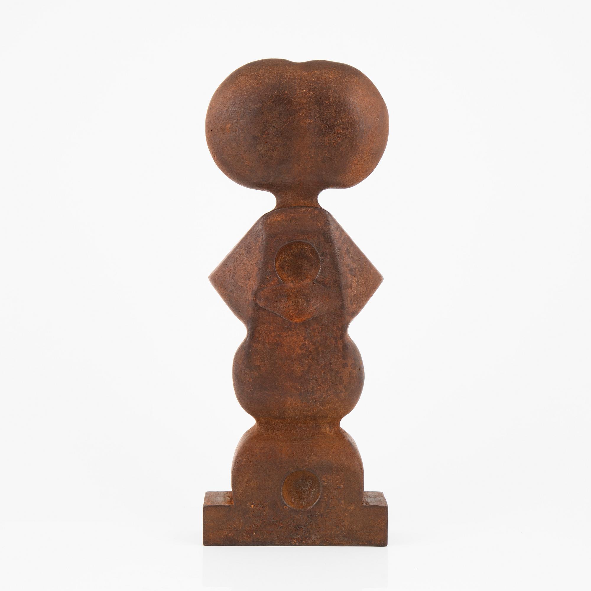 Björn Selder, skulptur, osignerad, järn.