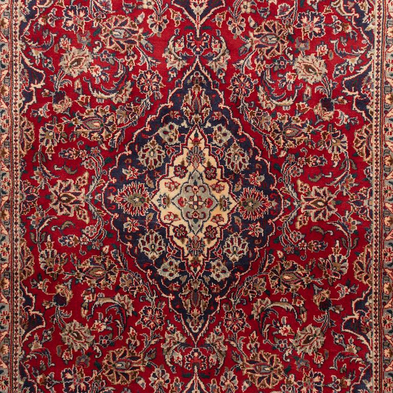 Carpet, Meshed, old, approx. 280 x 185 cm.