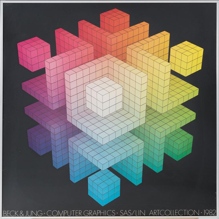 BECK & JUNG, grafiskt tryck, 1982.