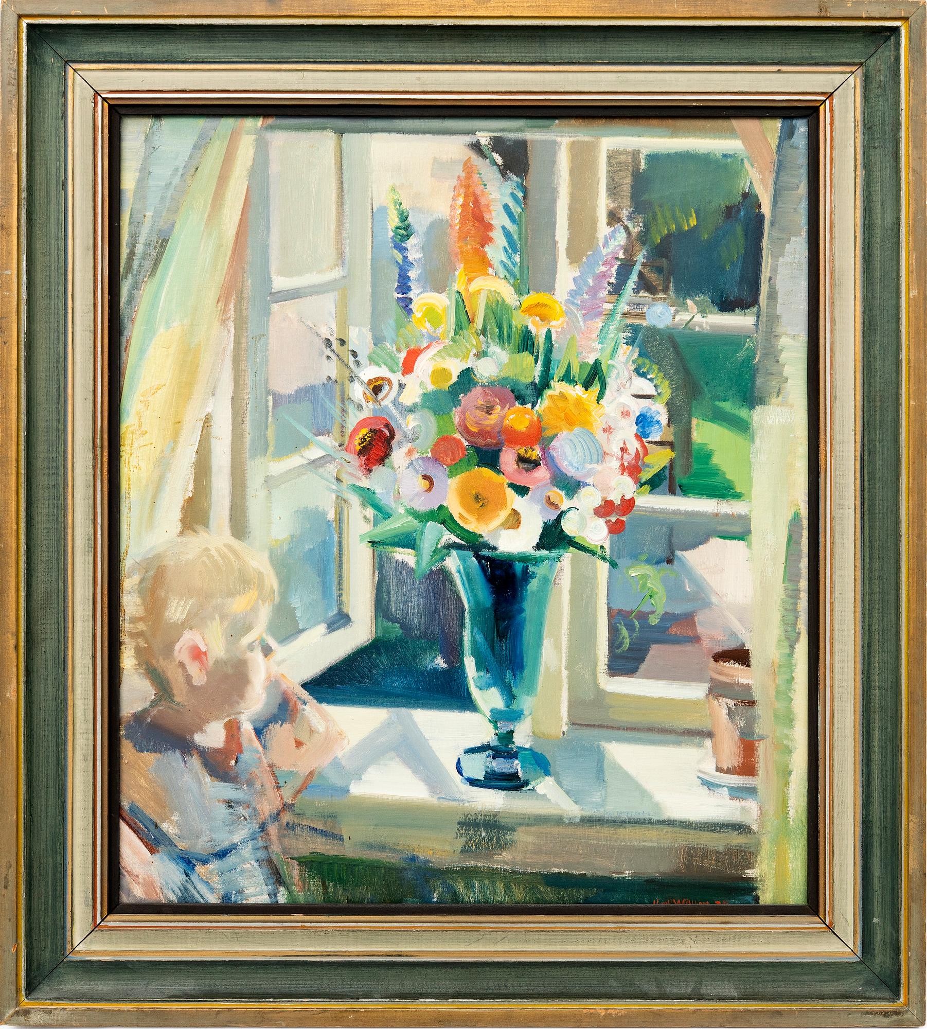 Gerhard Wihlborg, Still life with flowers.