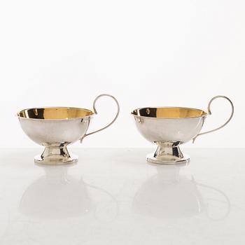 Punch mugs, 12 pcs, silver, Cesons, Gothenburg 1970s.