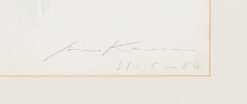 Aimo Kanerva, akvarell, signerad och daterad -86.