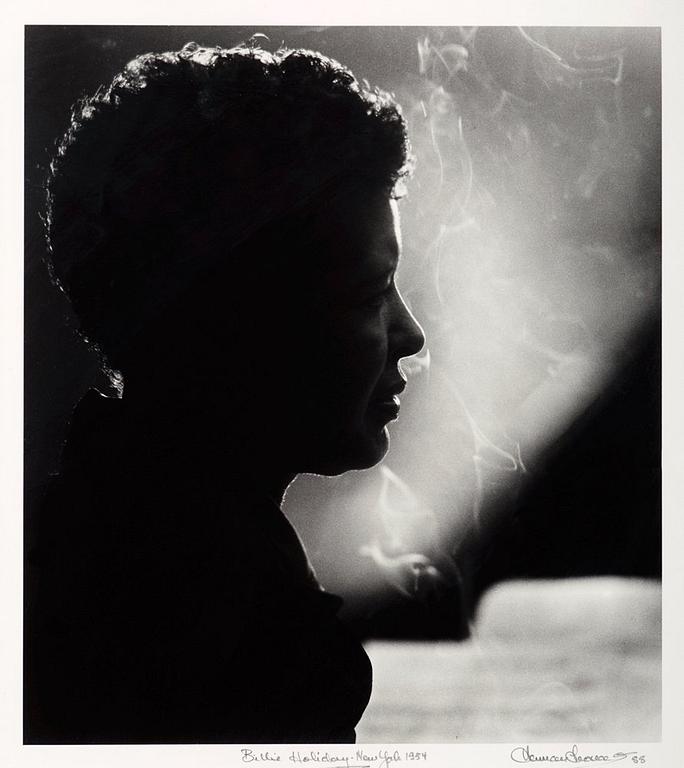 Herman Leonard, "Billie Holiday, New York, 1954".