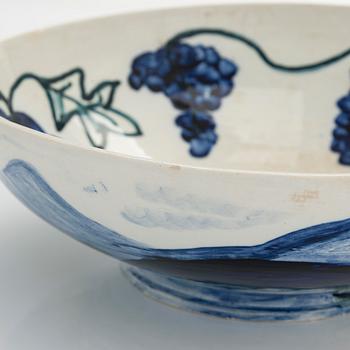 Gerda Thesleff, bowl, stoneware, signed GT Arabia.