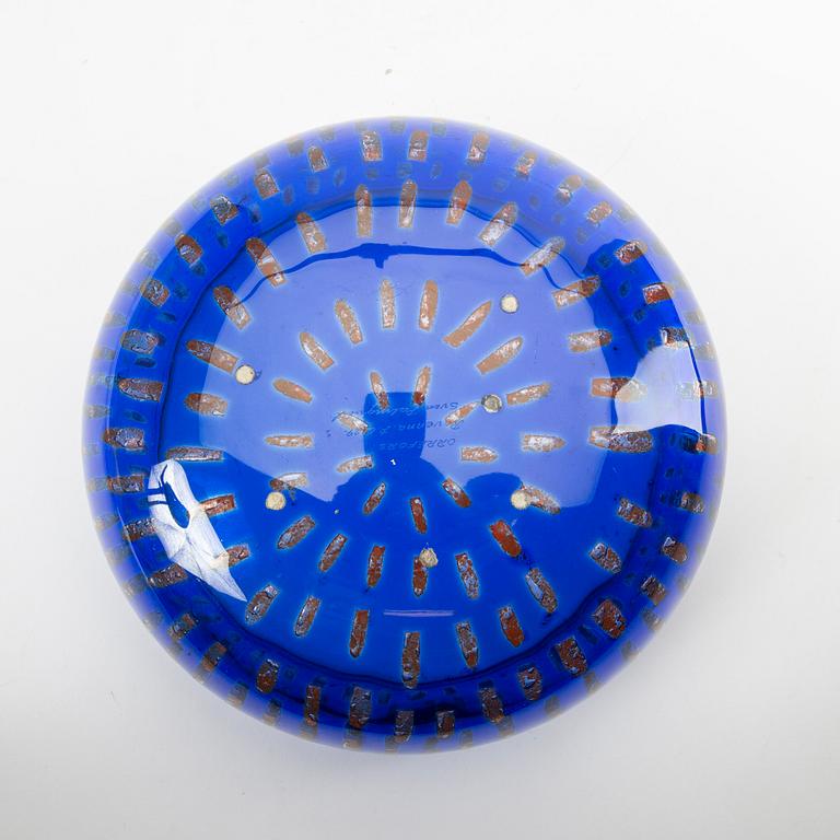 Sven Palmqvist, a signd Ravenna glass bowl Orrefors 1974.