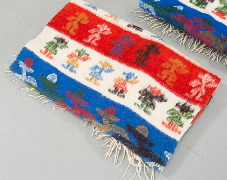 A pair of blankets from Guatemala.