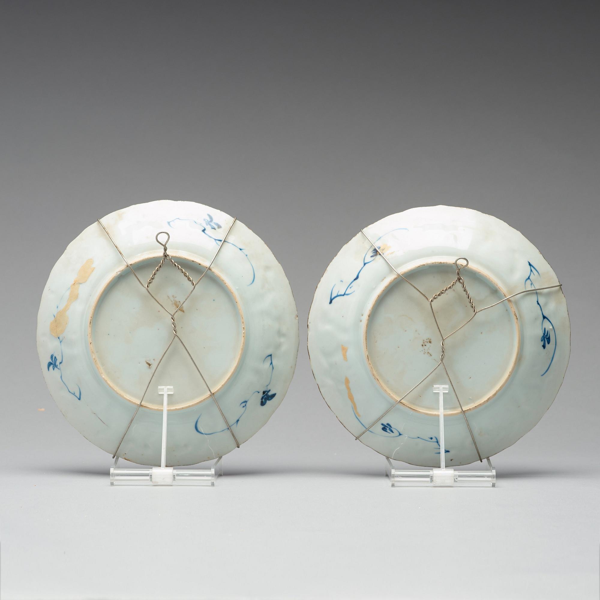 FAT, ett par, porslin. Qingdynastin, Kangxi (1662-1722).