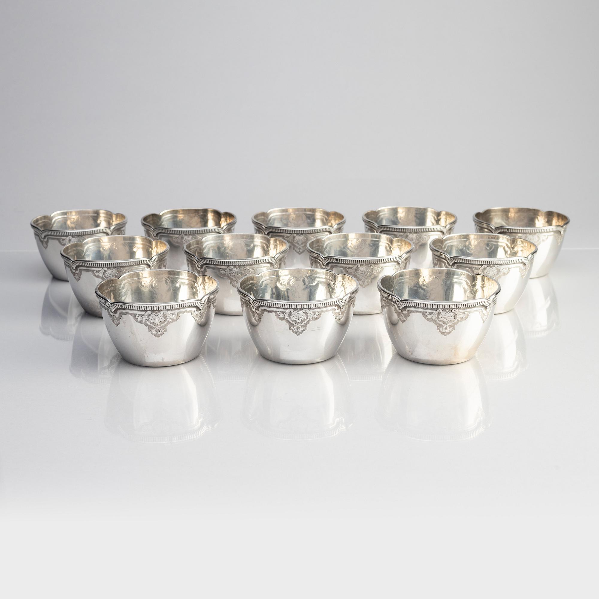 Savary, servis, 24 delar, silver, Paris 1900-tal.