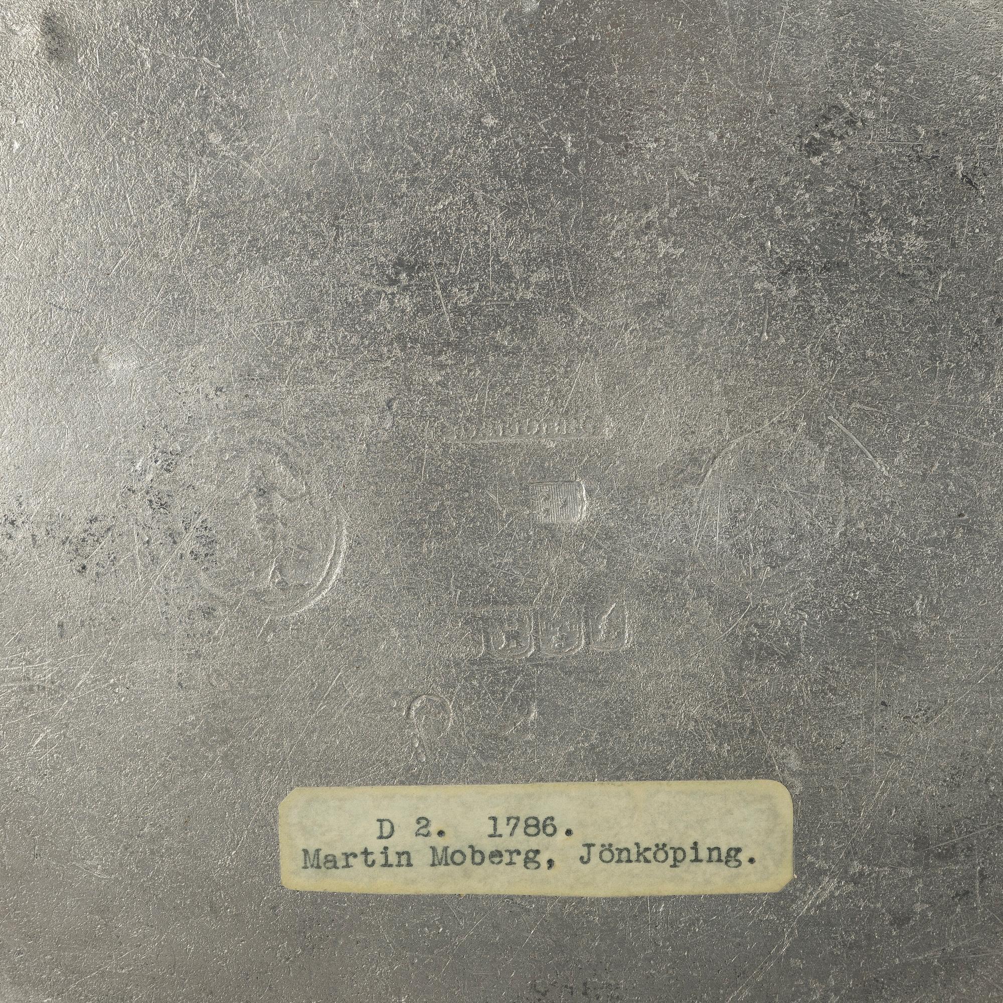 Fat av Martin Moberg, Jönköping, 1786.