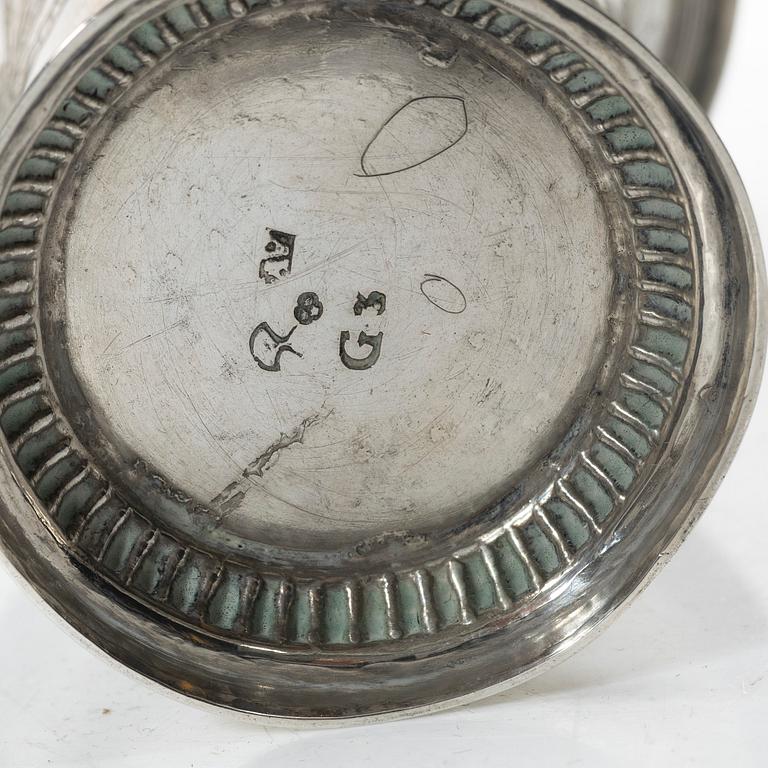 A Swedish silver beaker, mark of Arvid Vernström, Eksjö 1813.