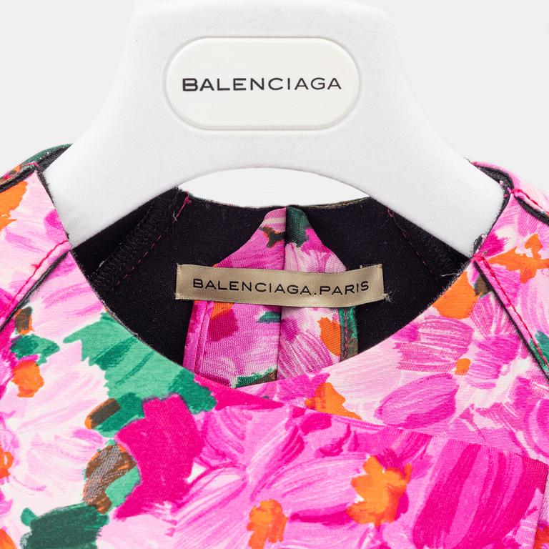Balenciaga, A silk and polyamide jacket, size 36.