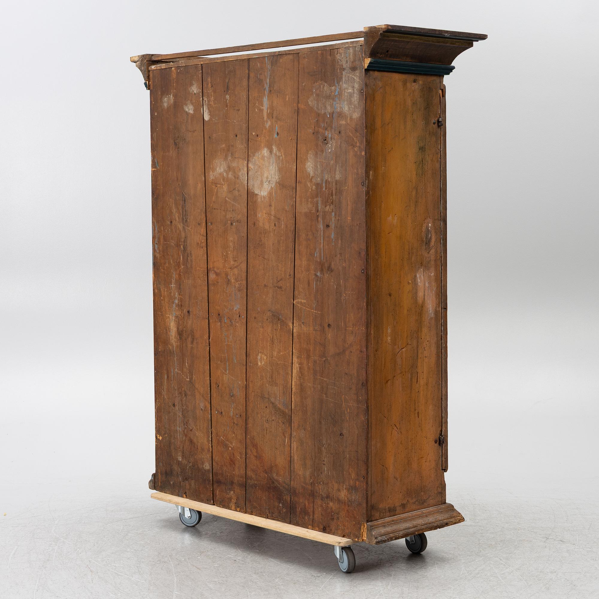 A Swedish painted cabinet, 19th Century.