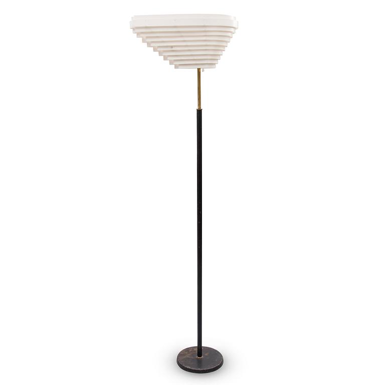 Alvar Aalto, A FLOOR LAMP, A 805 'Angel's Wing'. Manufactured by Valaistustyö.