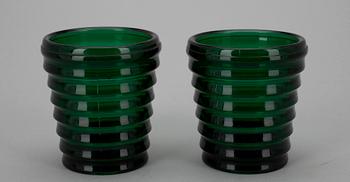 DRYCKESGLAS, 2 st, "Böljeblick", Aino Aalto.