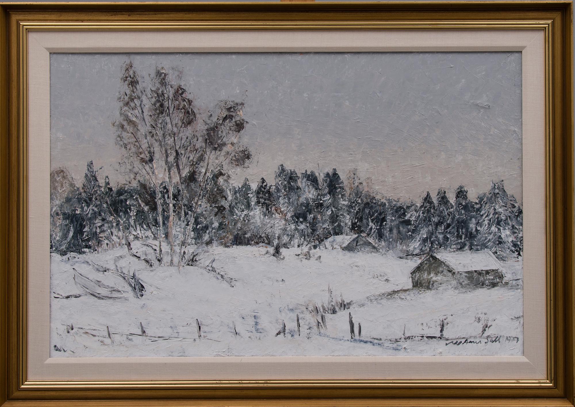 AARES SALLI, olja på duk, signerad och daterad 1977.