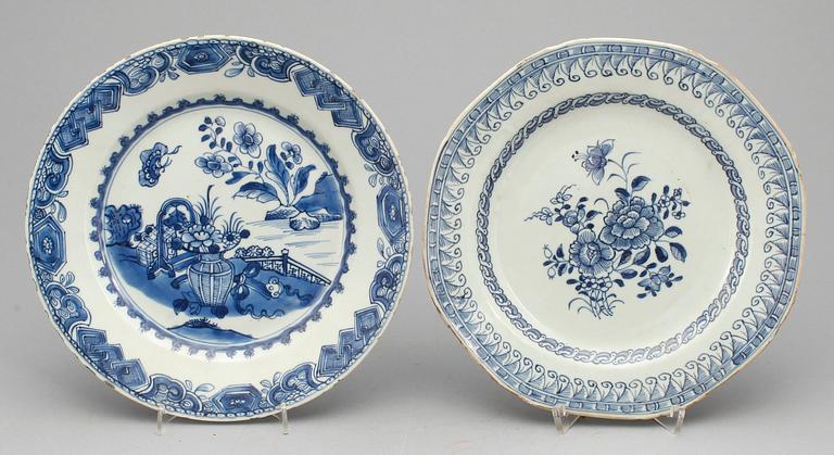 TALLRIKAR, 4 st, porslin, Kina, Qianlong (1736-95).