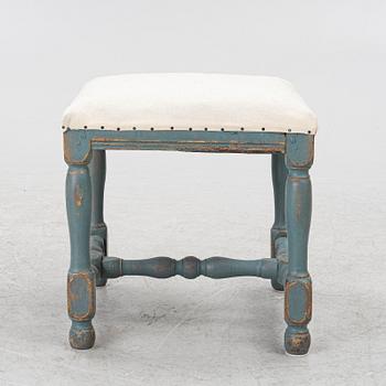 A Swedish baroque stool, early 18th century.