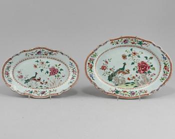PARTI PORSLIN, 9 delar, Kina, 1700-tal.