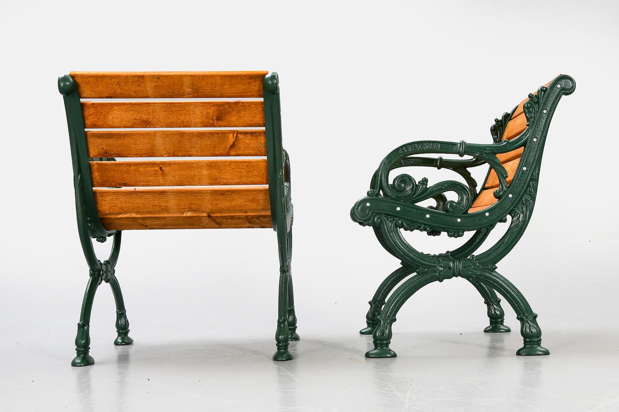 A pair of Byarum armchairs later part of the 20th century.
