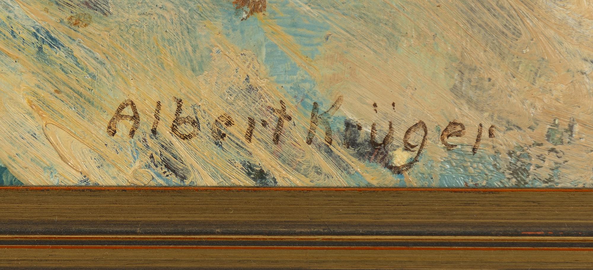 Albert Krüger, Båtar på strand, Vitemölla.