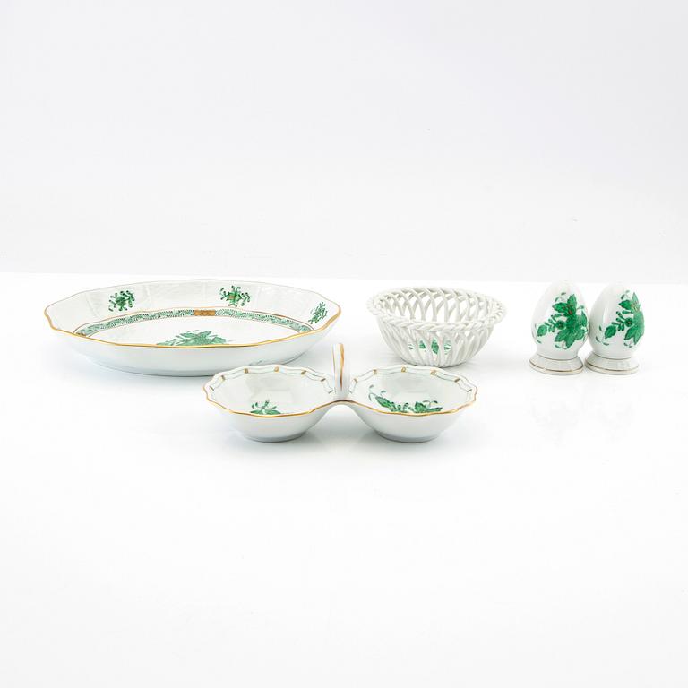 Service 61 pcs "Golden Age/Apponyi Green" Herend Hungary, late 20th century, porcelain.