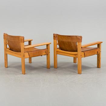 A pair of 'Natura' easy chairs by Karin Mobring, IKEA.