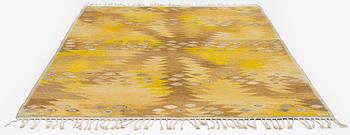 Barbro Nilsson, a carpet, 'Tånga gul', tapestry weave, x  cm, signed AB MMF BN.