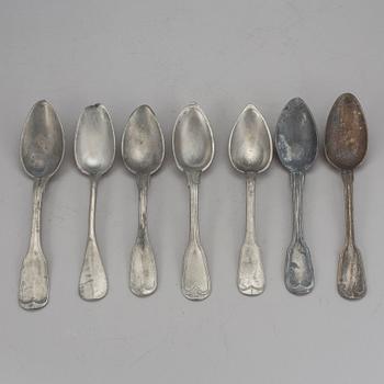 SKEDAR, 17 stycken, tenn, 17/1800-tal.
