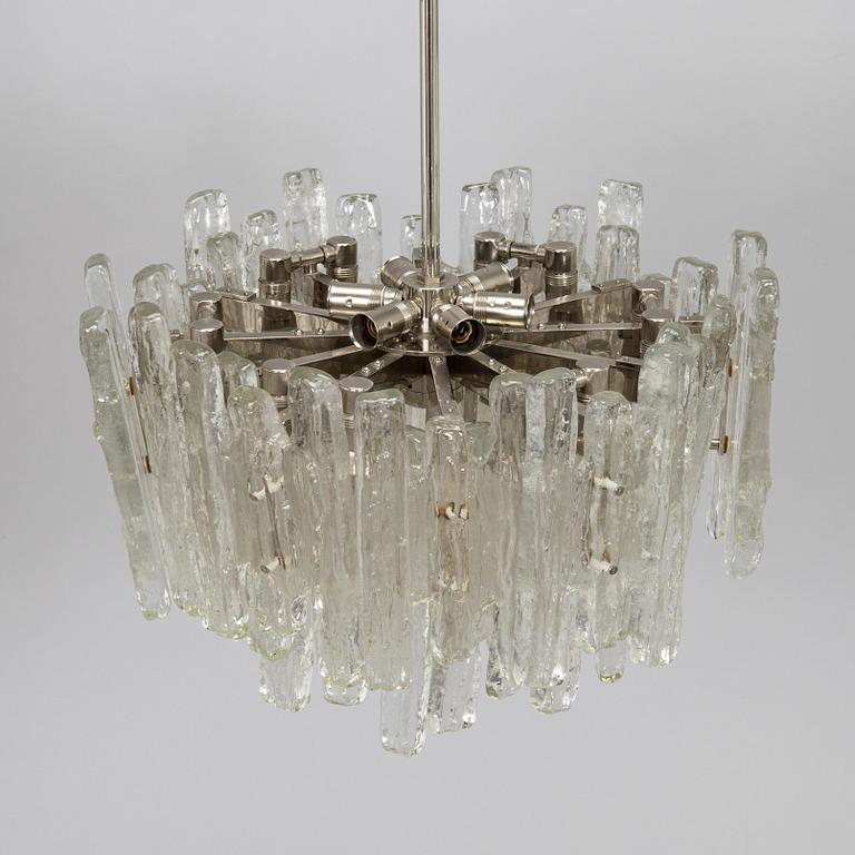 Taklampa, "Ice block chandelier", J.T Design, Kalmar, Österrike, 1960-tal.