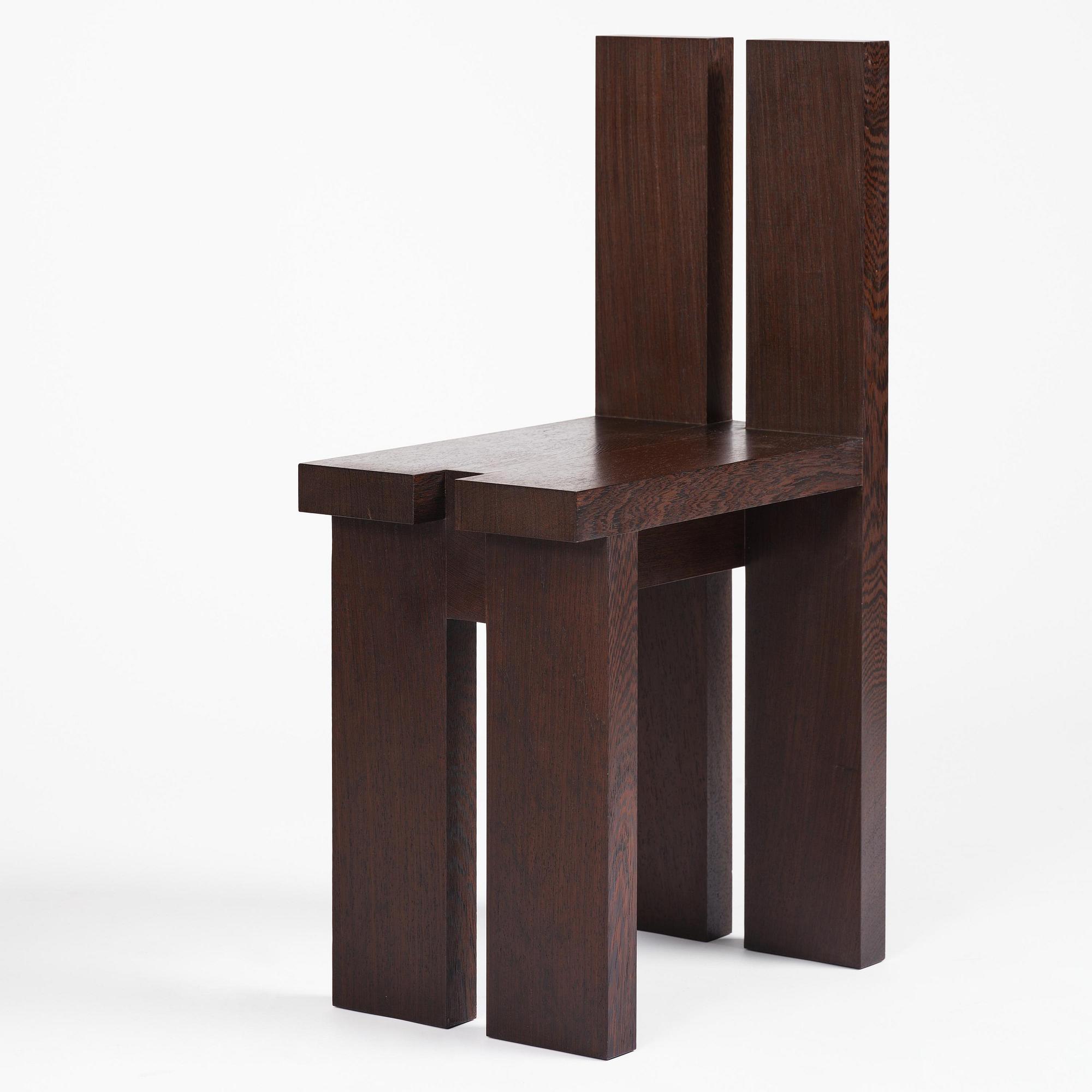 Nick Ross, a "P-A chair 03", ed. 1/8, executed in his own studio, Stockholm, 2024.