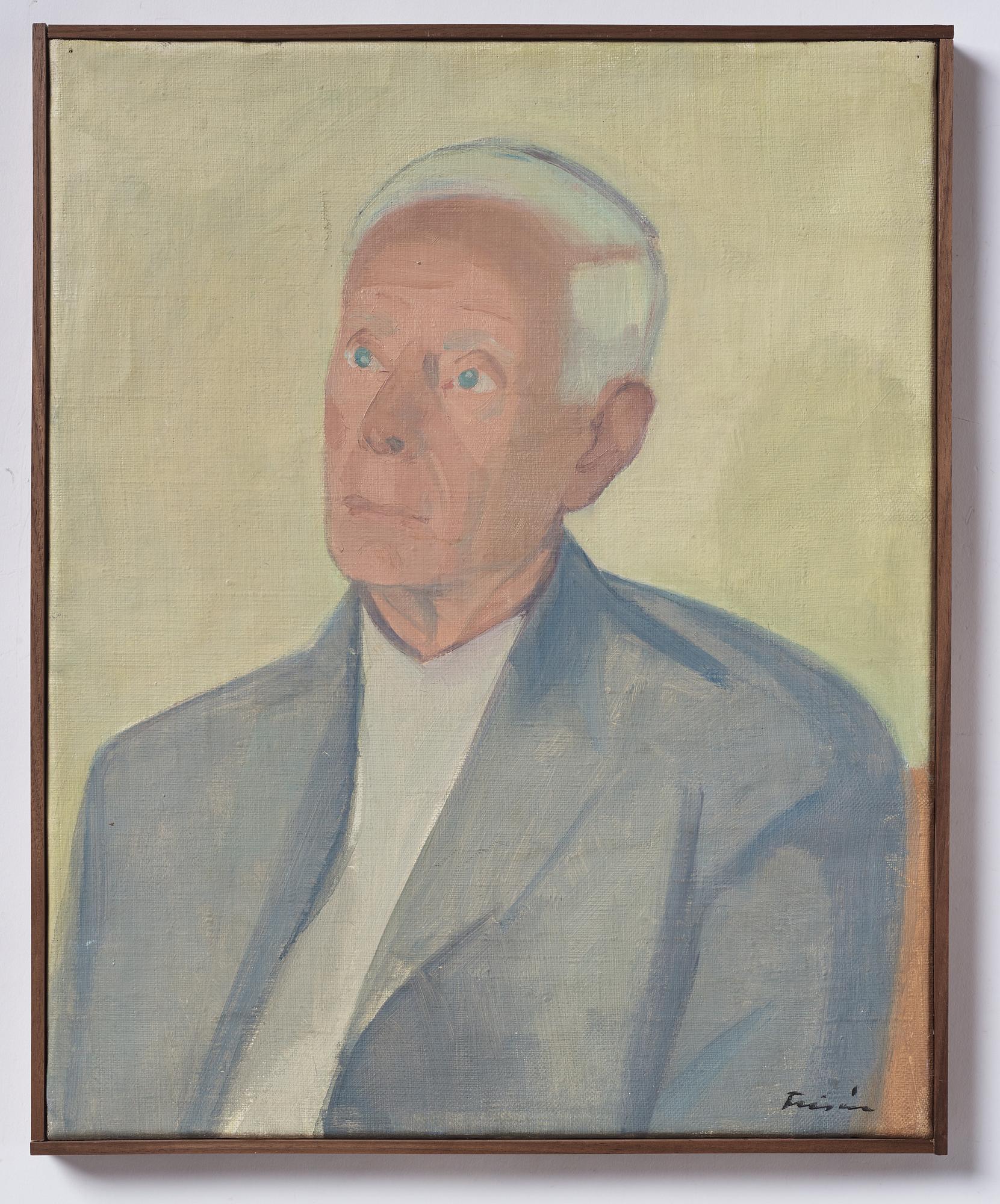 Vera Frisén, oil on relined canvas, signed.