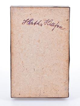 HERTA HILLFON, skulptur, keramik, sign på sockel.