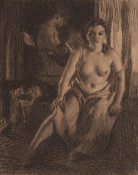 Anders Zorn, "Sängpallen".